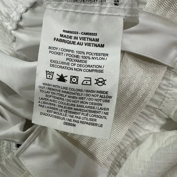 Nike Sportswear Women's Woven Cargo Joggers in White Belted wBlack Swoosh Size M - Picture 16 of 16